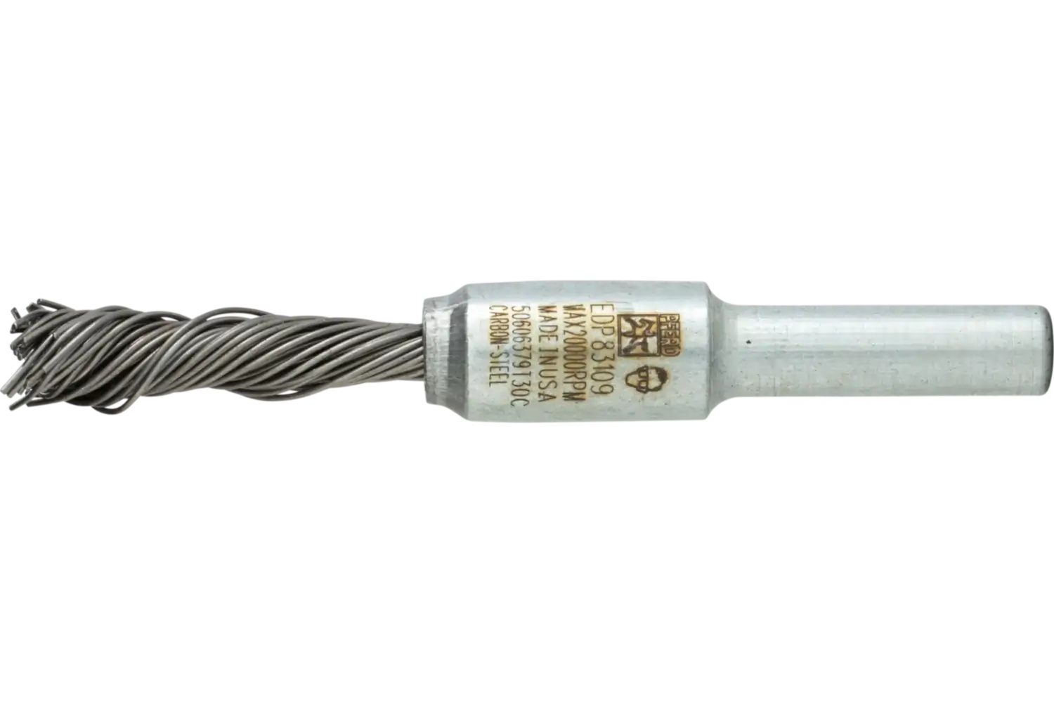 Picture of Pferd Singletwist® Knot End Brush 1/4" Dia. Flared Cup .020 Carbon Steel 1/4" Shank